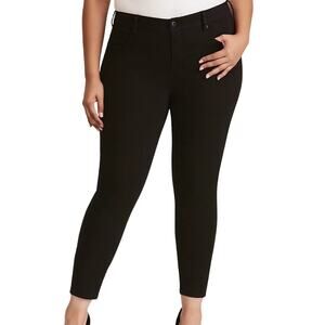 Torrid Premium Stretch High Rise Curvy Jeans Skinny Cropped 5-Pocket Black 26x27